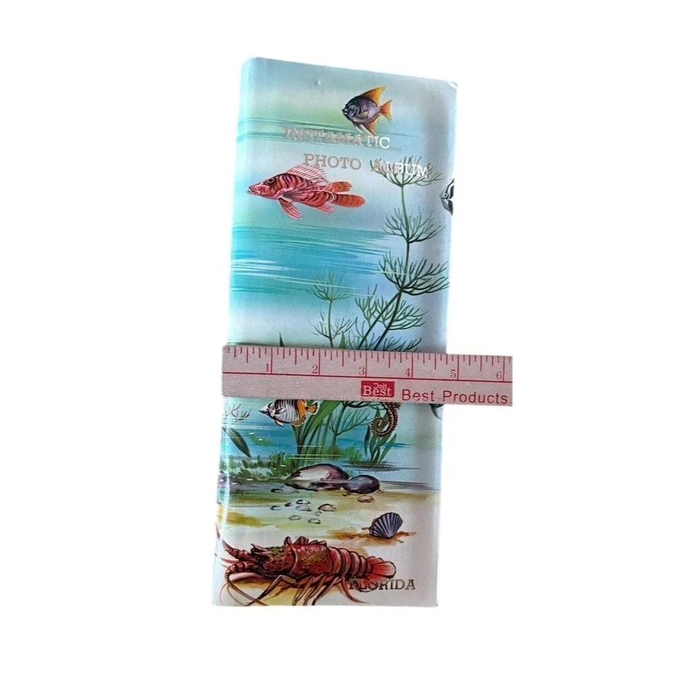 Vintage Florida Underwater Sea Life‎ Instamatic Photo Album Mini Wallet